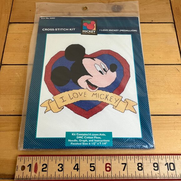 I Love Mickey Just CrossStitch Kit #36002 Disney Counted Cross Stitch - Picture 2 of 3